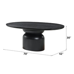 Marioly Ash Black Dining Table - Ornate Home
