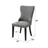 Marioly Gray Side Chair (Set of 2) - Ornate Home
