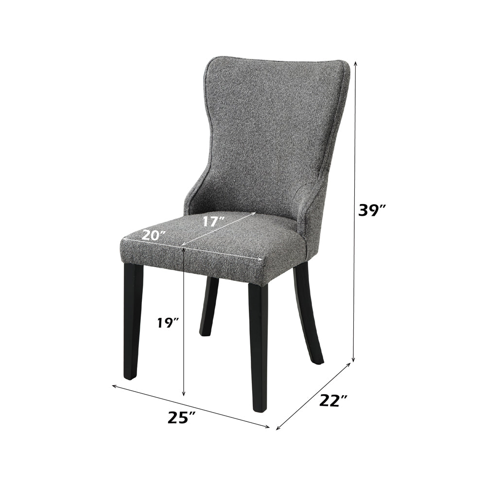 Marioly Gray Side Chair (Set of 2) - Ornate Home