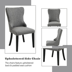 Marioly Gray Side Chair (Set of 2) - Ornate Home