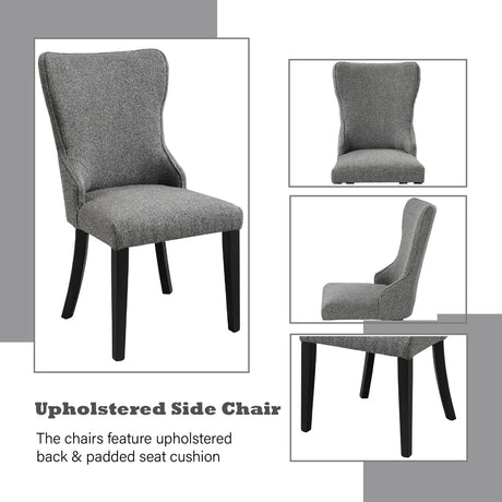 Marioly Gray Side Chair (Set of 2) - Ornate Home