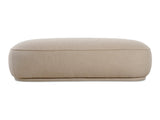 Marion Beige Rectangular Ottoman - Ornate Home