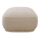Marion Beige Rectangular Ottoman - Ornate Home