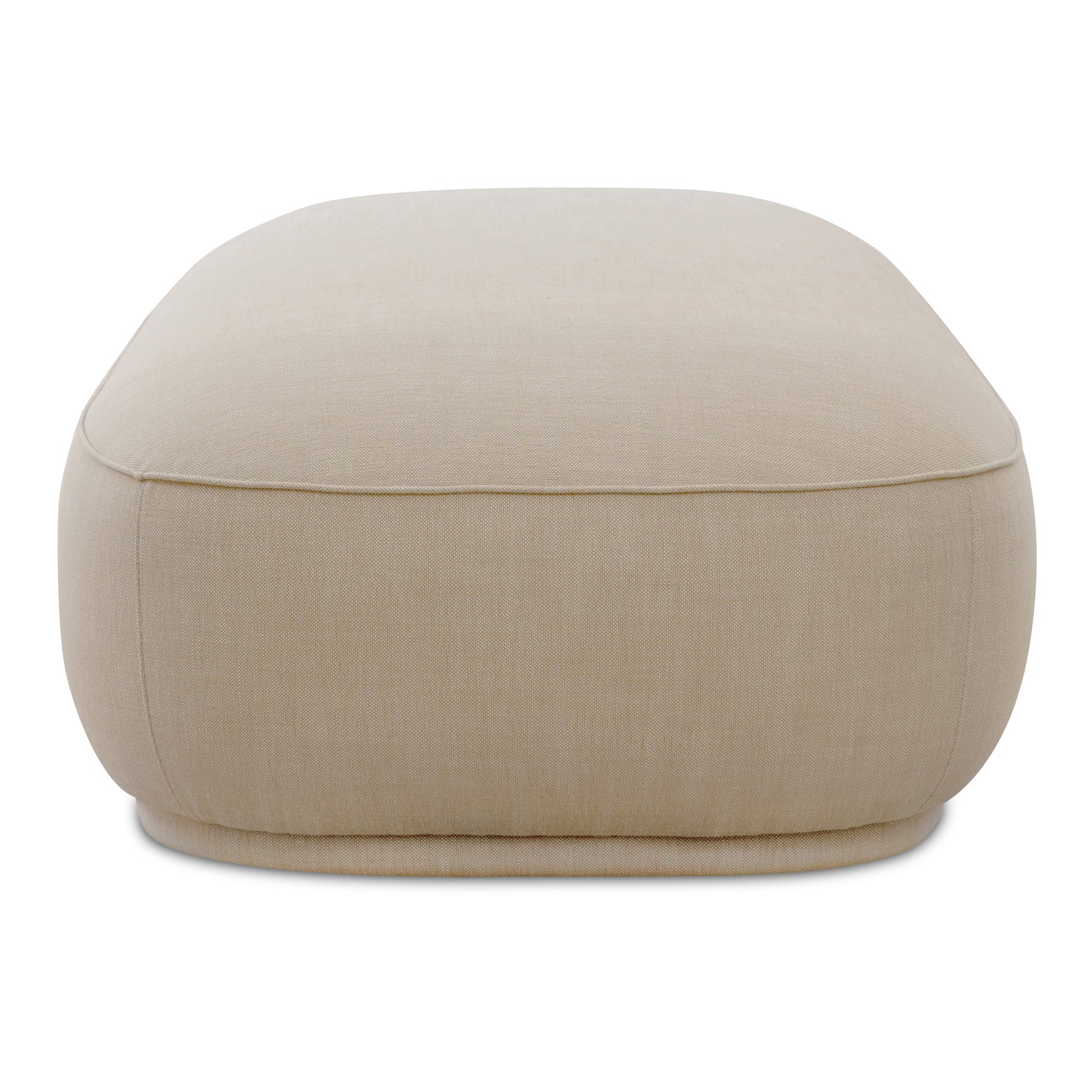 Marion Beige Rectangular Ottoman - Ornate Home