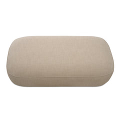 Marion Beige Rectangular Ottoman - Ornate Home