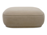 Marion Beige Square Ottoman - Ornate Home