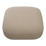 Marion Beige Square Ottoman - Ornate Home