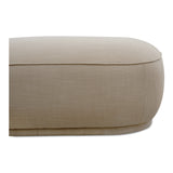 Marion Beige Square Ottoman - Ornate Home