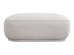 Marion White Square Ottoman - Ornate Home