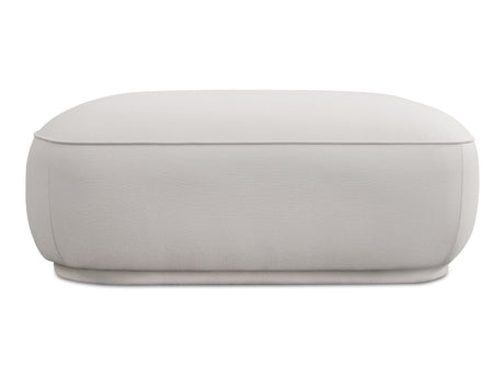 Marion White Square Ottoman - Ornate Home