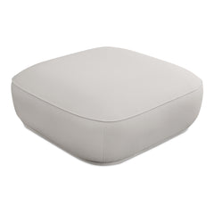 Marion White Square Ottoman - Ornate Home