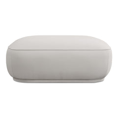 Marion White Square Ottoman - Ornate Home