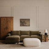 Marion White Square Ottoman - Ornate Home