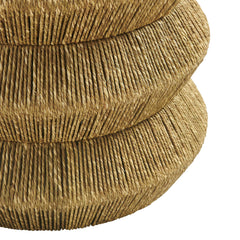 Maris Walnut/Natural Seagrass and Wood End Table - Ornate Home