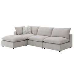 Marisa Beige Boucle Modular Ottoman - Ornate Home