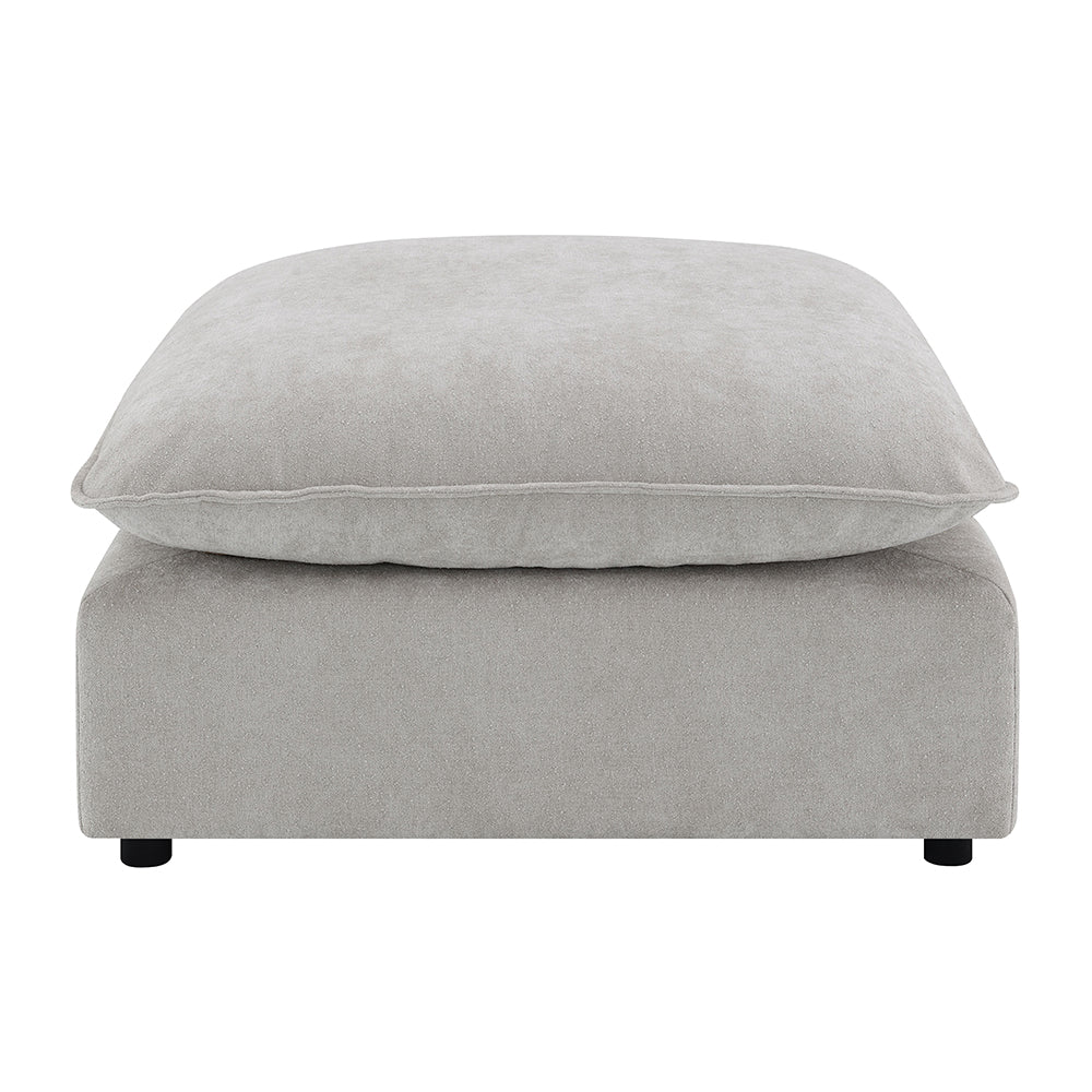 Marisa Beige Boucle Modular Ottoman - Ornate Home