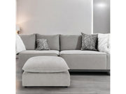 Marisa Beige Boucle Modular Ottoman - Ornate Home