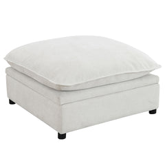 Marisa Beige Boucle Modular Ottoman w/Storage - Ornate Home