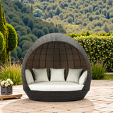 Marisol Brown & Beige Beach Daybed