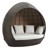Marisol Brown & Beige Beach Daybed