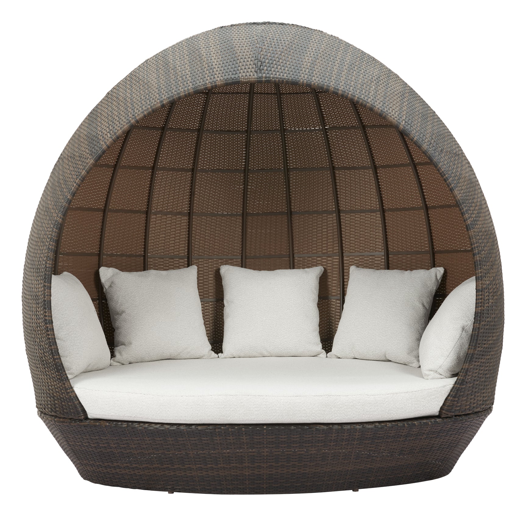 Marisol Brown & Beige Beach Daybed