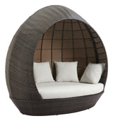 Marisol Brown & Beige Beach Daybed