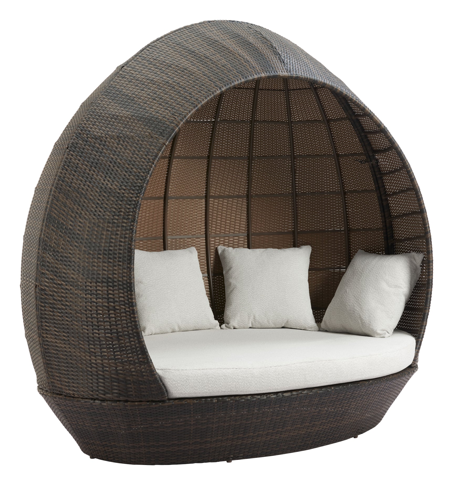 Marisol Brown & Beige Beach Daybed