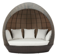 Marisol Brown & Beige Outdoor Beach Daybed - Ornate Home