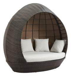 Marisol Brown & Beige Outdoor Beach Daybed - Ornate Home