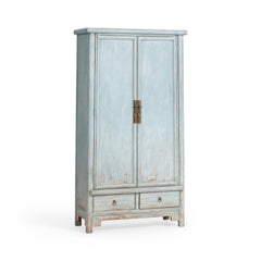 Marisol Ocean Mist 2-Drawer 2-Door Tall Cabinet