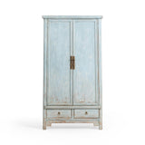 Marisol Ocean Mist 2-Drawer 2-Door Tall Cabinet