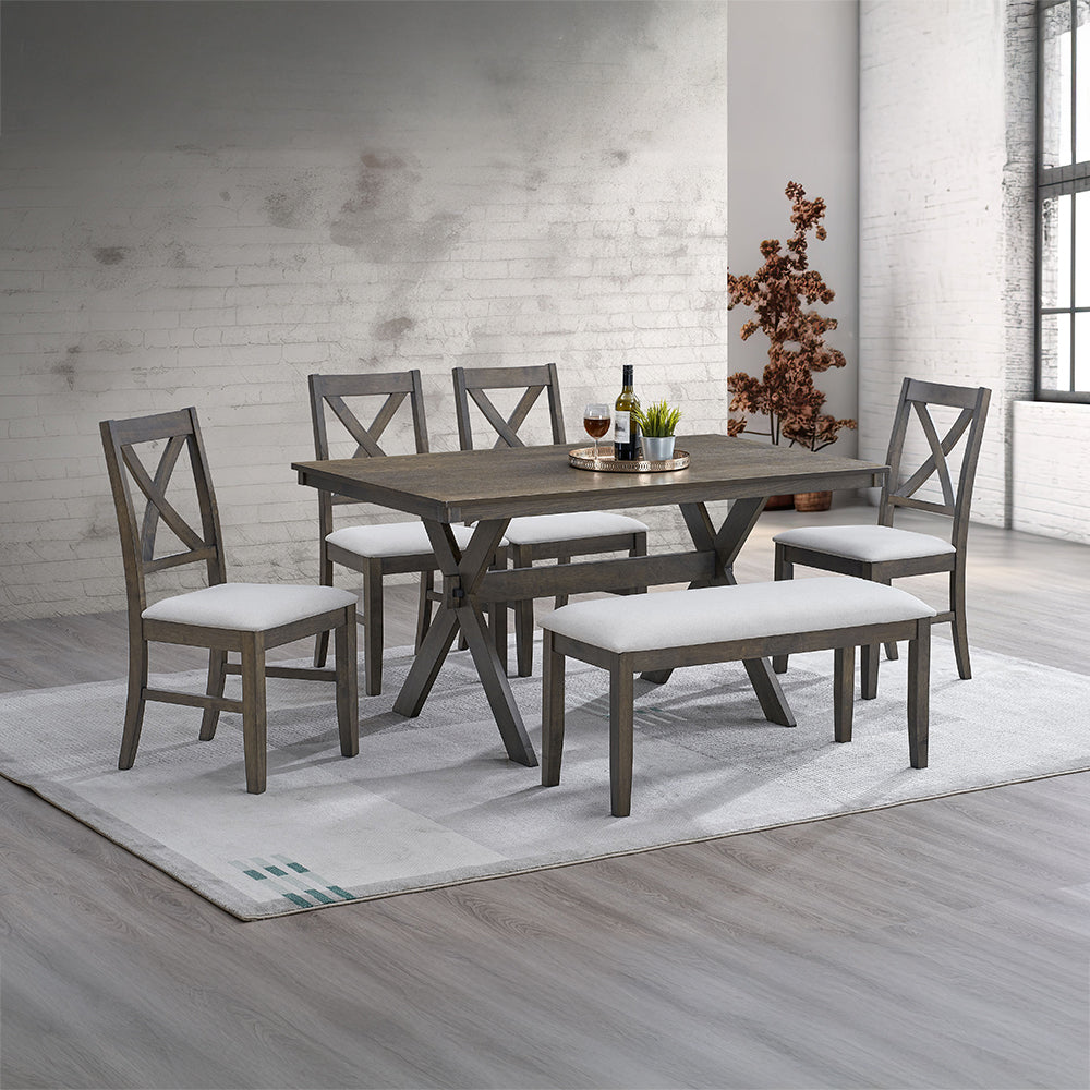 Marit Gray Dining Table - Ornate Home