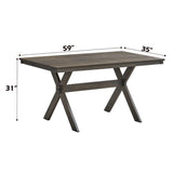Marit Gray Dining Table - Ornate Home