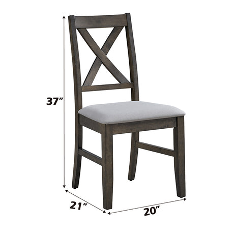 Marit Gray Side Chair (Set of 2) - Ornate Home