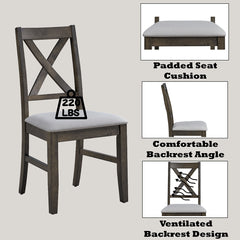 Marit Gray Side Chair (Set of 2) - Ornate Home