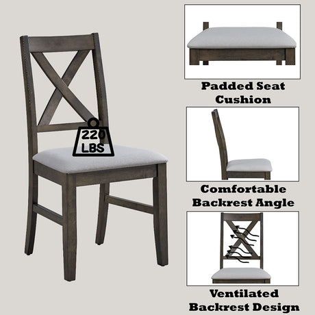 Marit Gray Side Chair (Set of 2) - Ornate Home