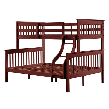 Marita Cherry Bunk Bed (T/F) - Ornate Home