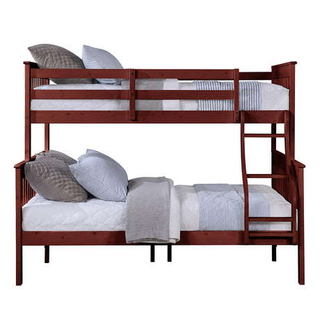 Marita Cherry Bunk Bed (T/F) - Ornate Home