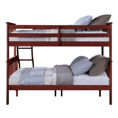 Marita Cherry Bunk Bed (T/F) - Ornate Home