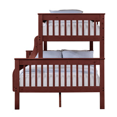 Marita Cherry Bunk Bed (T/F) - Ornate Home