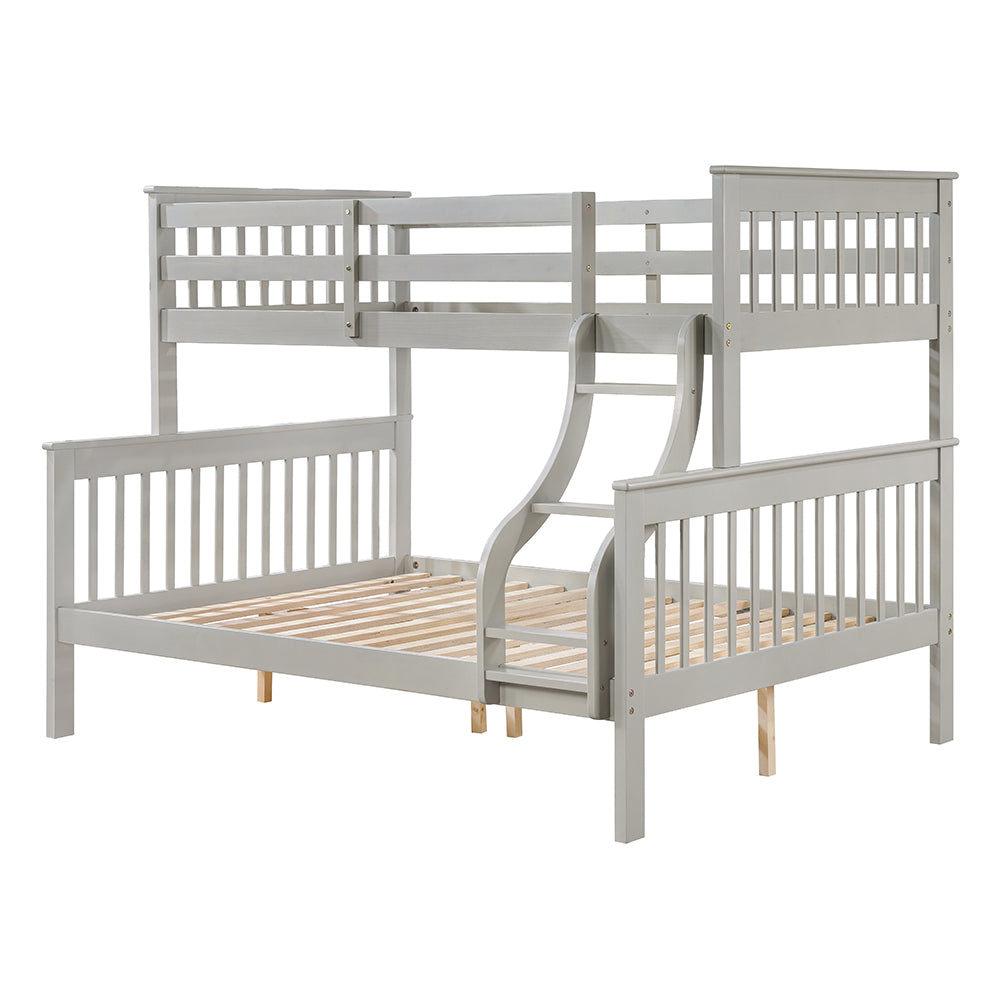 Marita Gray Bunk Bed (T/F) - Ornate Home