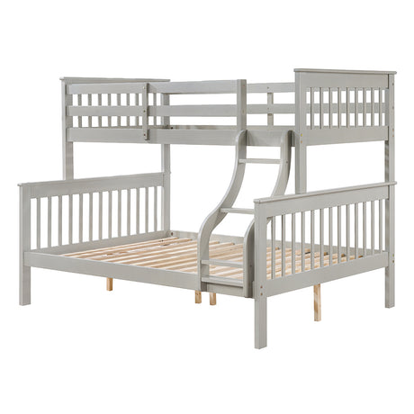 Marita Gray Bunk Bed (T/F) - Ornate Home