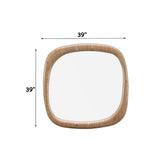 Markku Oak Aceent Mirror - Ornate Home