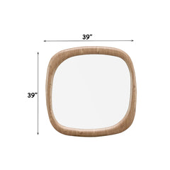 Markku Oak Aceent Mirror - Ornate Home