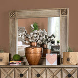 Markos Weathered Light Oak Mirror - Ornate Home
