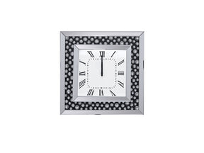 Marku Mirrored & Faux GemStones Wall Clock - Ornate Home