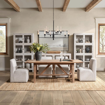 Marla Amber Toast Extendable Dining Table - Ornate Home