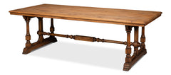Marlborough Brown Pine Refectory Dining Table - Ornate Home