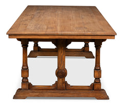 Marlborough Brown Pine Refectory Dining Table - Ornate Home