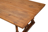 Marlborough Brown Pine Refectory Dining Table - Ornate Home